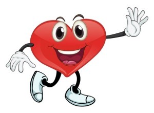 Cartoon heart-man