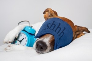 Do with eye mask and alarm clock - sleep